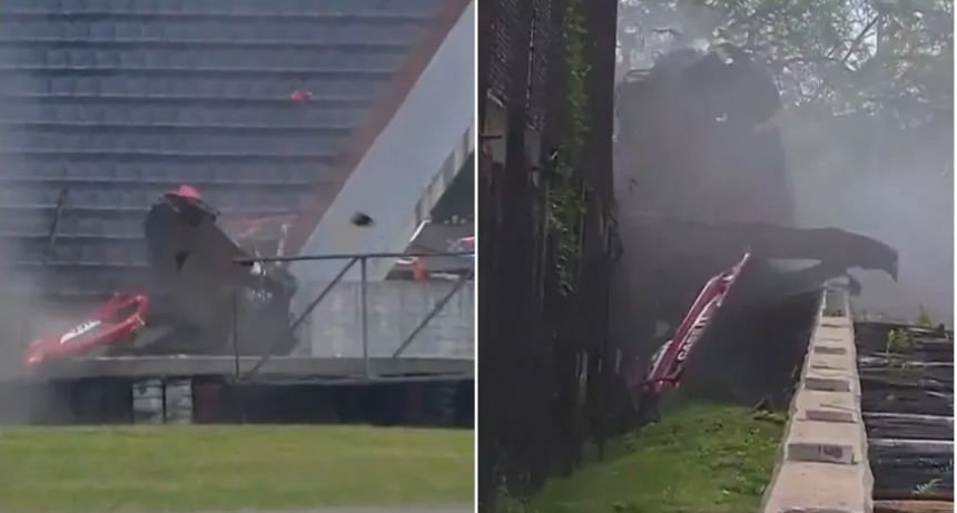 IMPACTANTE ACCIDENTE EN EL TOP RACE: EL AUTO DE LUIS GASTALDI VOLÓ HACIA LA TRIBUNA