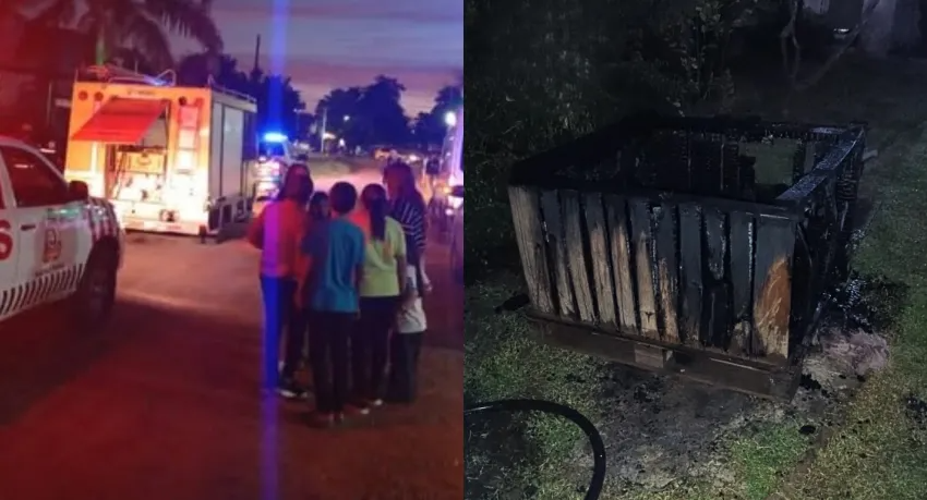 FUEGO EN UN BARRIO DE SÁENZ PEÑA: MUJER DE 83 AÑOS DEBIÓ SER ASISTIDA TRAS INHALAR HUMO