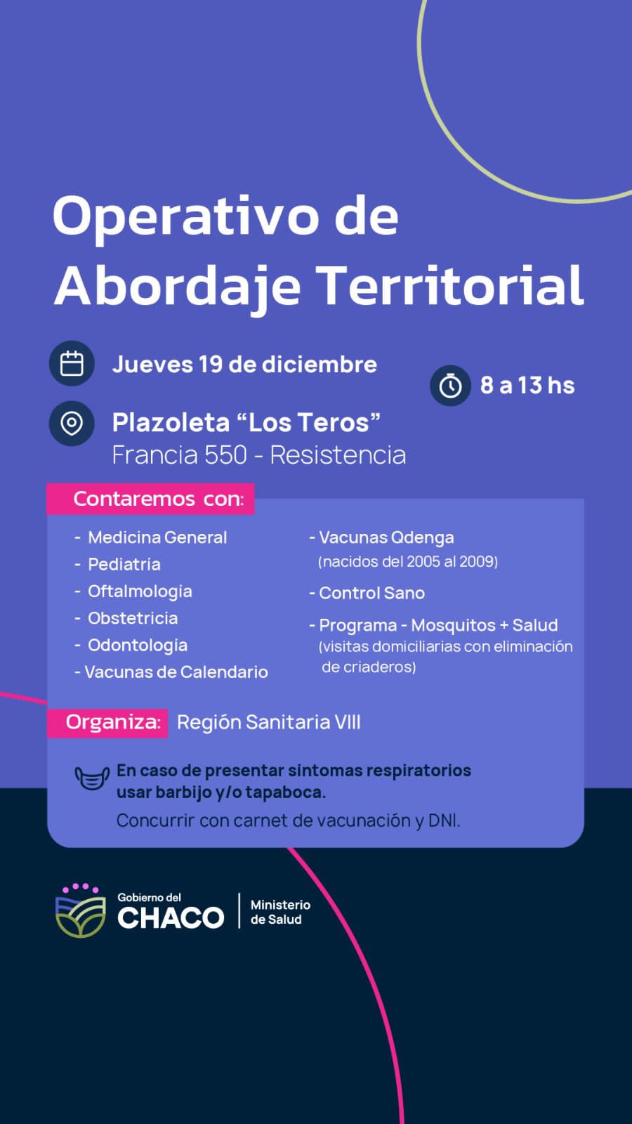 RESISTENCIA: ABORDAJE TERRITORIAL EN LA PLAZOLETA “LOS TEROS”