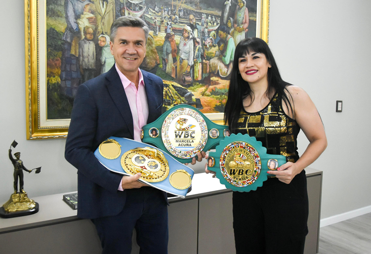 EL GOBERNADOR ZDERO RECIBIÓ A LA “TIGRESA” ACUÑA EN EL MARCO DE UNA ACCIÓN SOLIDARIA